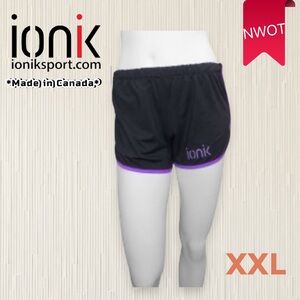 🇨🇦 ♻️ 🆕 *NWOT* IONIK | XXL | Woman running short in Black  💕